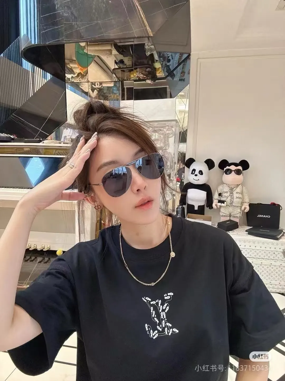 Louis Vuitton/Louis Vuitton employee limited foam printed short-sleeves